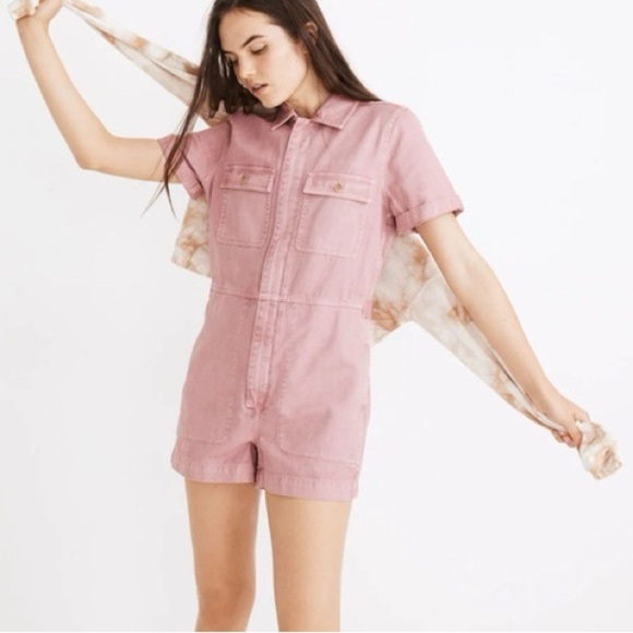 Madewell Garment-dyed Coverall Romper - Picture 9 of 10